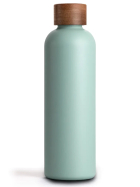 T&N Trinkflasche Edelstahl Wood Edition, 750 ml, Aqua Turquoise