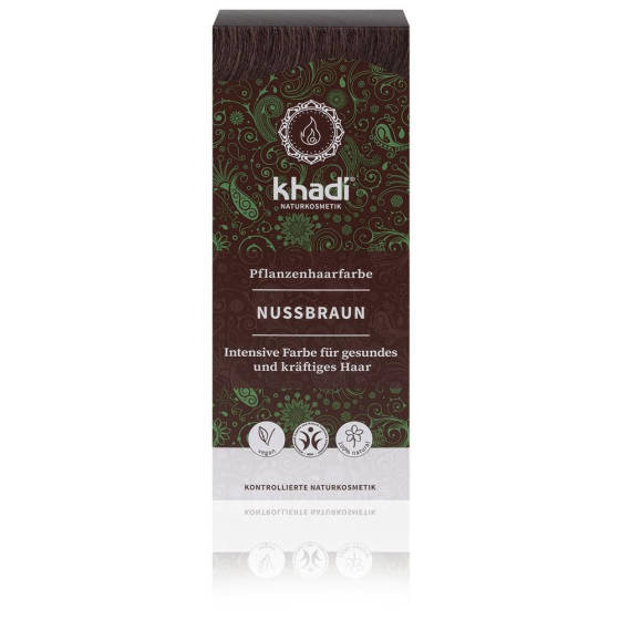 khadi Planzenhaarfarbe Nussbraun, 100 g