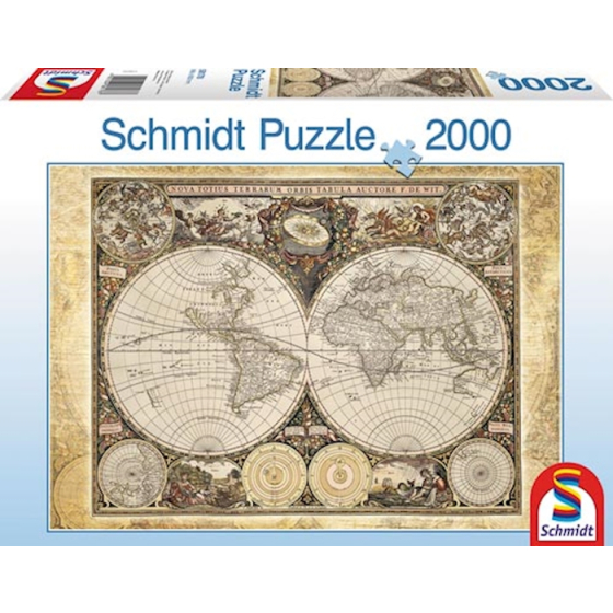 Puzzle Historische Weltkarte, 2000 Teile