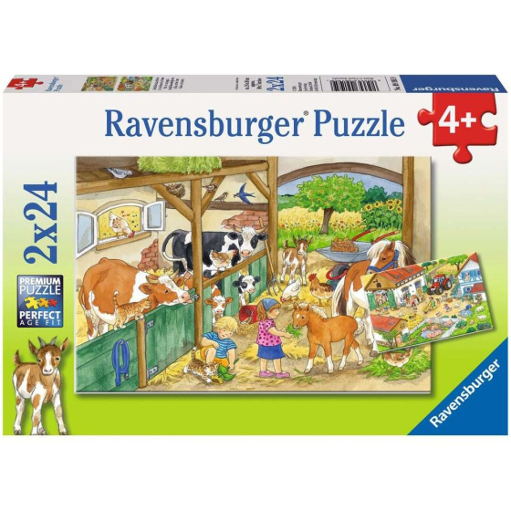 Puzzle Fröhliches Landleben, 2 x 24 Teile