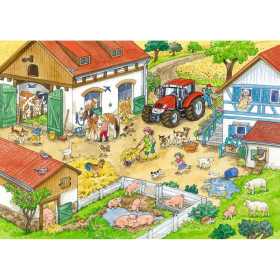 Puzzle Fröhliches Landleben, 2 x 24 Teile