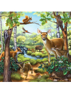 Puzzle Wald-, Zoo-, Haustiere, 3 x 49 Teile