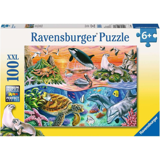 Puzzle Bunter Ozean, 100 Teile