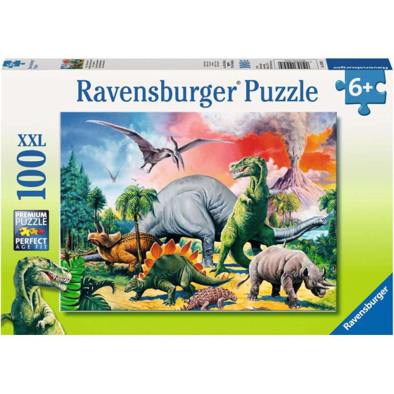 Puzzle Unter Dinosauriern, 100 Teile