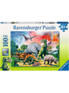 Puzzle Unter Dinosauriern, 100 Teile