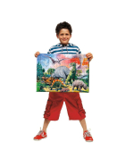 Puzzle Unter Dinosauriern, 100 Teile