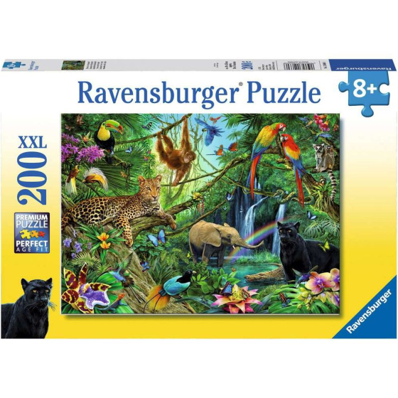 Puzzle Tiere im Dschungel, 200 Teile