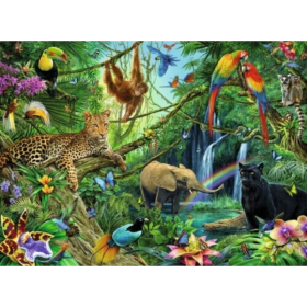 Puzzle Tiere im Dschungel, 200 Teile