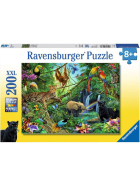 Puzzle Tiere im Dschungel, 200 Teile