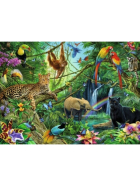 Puzzle Tiere im Dschungel, 200 Teile